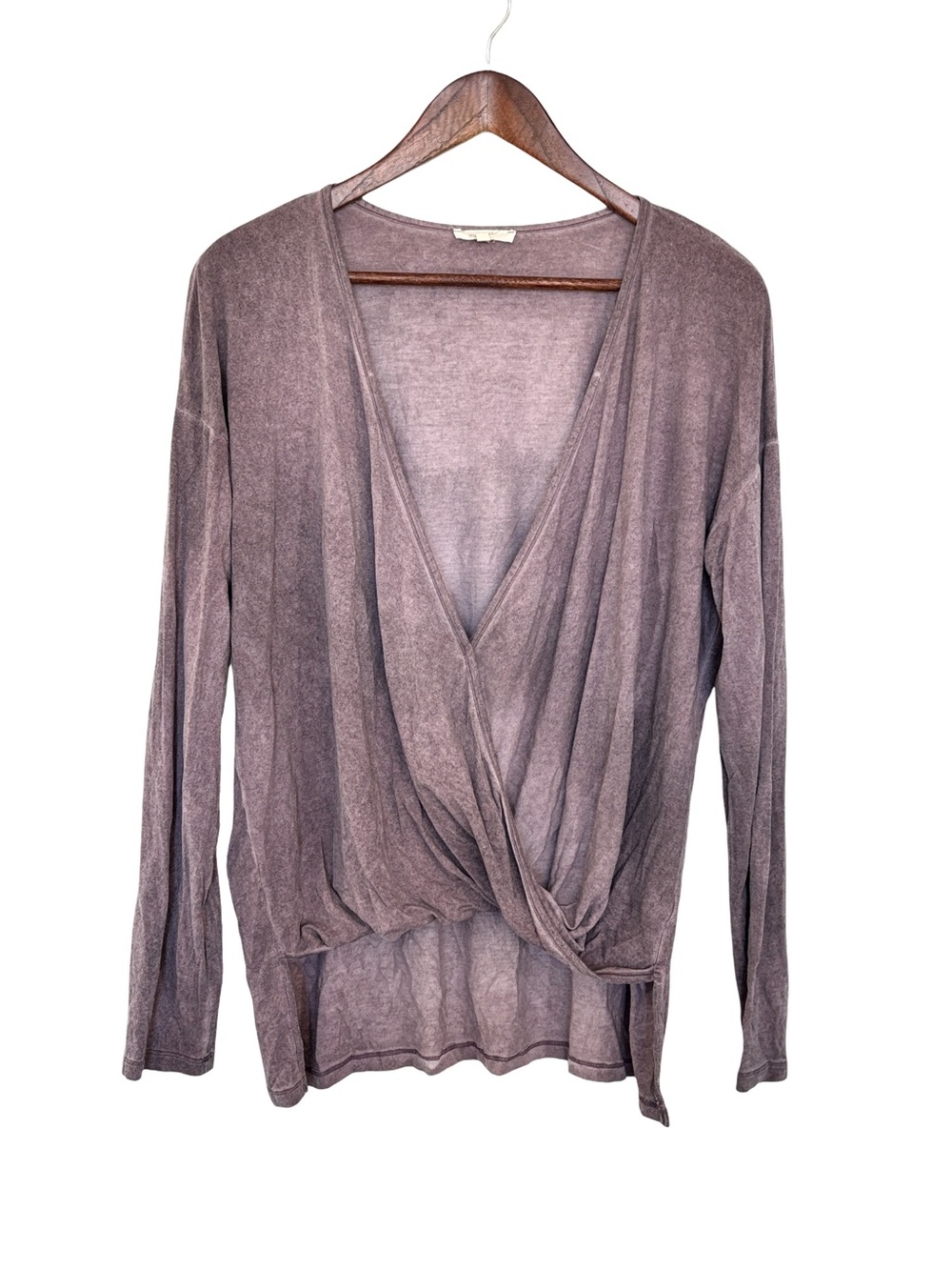 Mystree Pink Wrap Blouse Long Sleeve